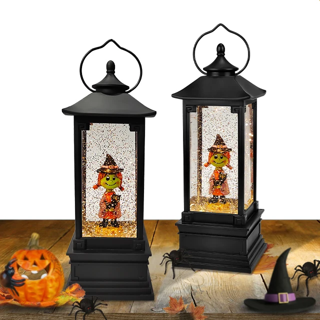 Halloween Water High Quality Lantern Christmas Automatic Battery Operated Gifts Santa Claus Cheap Plastic Wholesale Snow Globes
