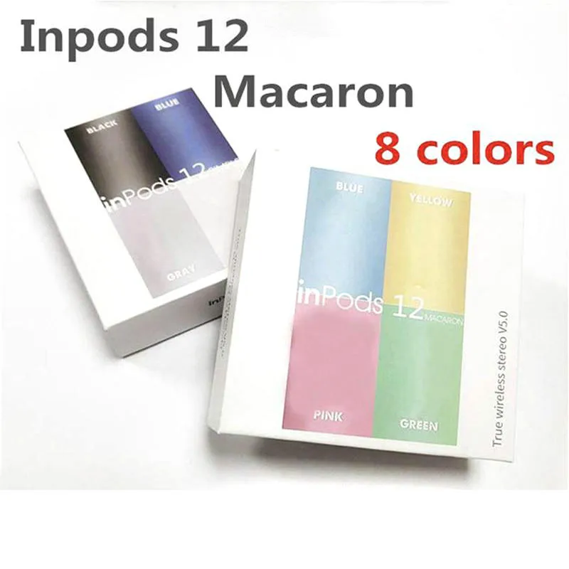 HotSale i12 Wireless Earbuds Headphones inpods12 Macaron Stereo Earphones Sports Touch Headsets EarBuds