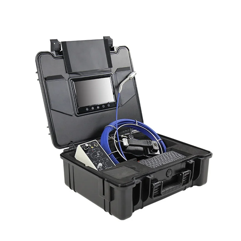 Sewer Drain Plumbing Inspection Camera With Push Rod Cable 30M 28Mm Probe Lens For Drainage