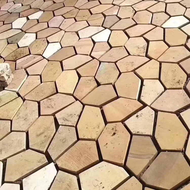 Chinese Natural Stone Yellow Wooden Vein Sandstone for Wall Cladding