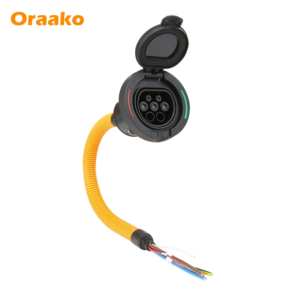 Portable Ev Charger  T2 station 16A 32A 1phase 250V EV Schuko Socket for vehicle