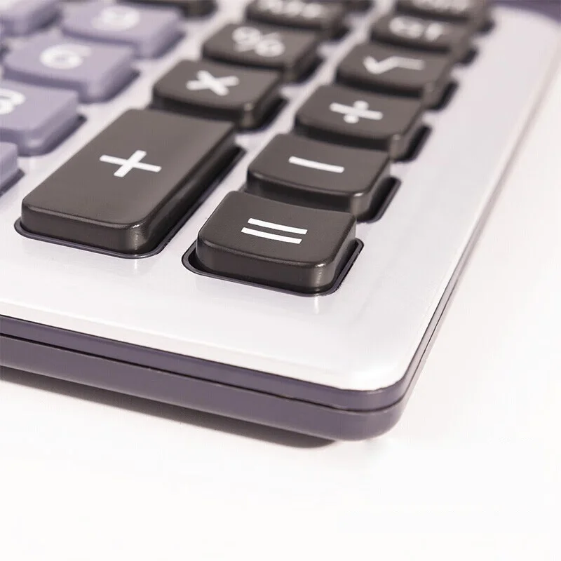 Office Finance TG-1654 Large Screen Desktop Large Screen Student Calculator Dual Power Supply Solar Energy Key Calculator