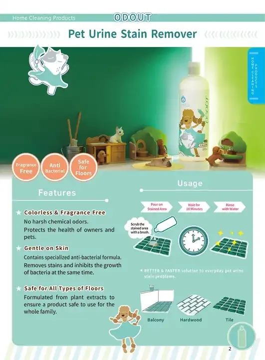 Средство для удаления пятен и запахов мочи