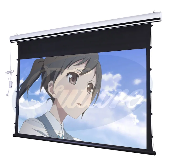 Потолочное или настенное крепление, 3d 4k 120 tab, Натяжной электрический проектор, экран для домашнего кинотеатра