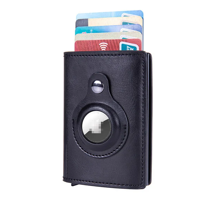 Money Clip, RFID Blocking Card Holder Leather Air Tag Wallet