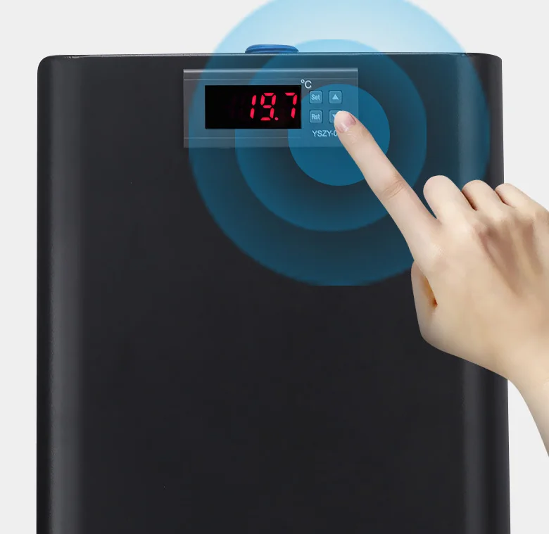 1200 Вт 500L аквариум кулер для воды 1/2hp черный аквариумный охладитель