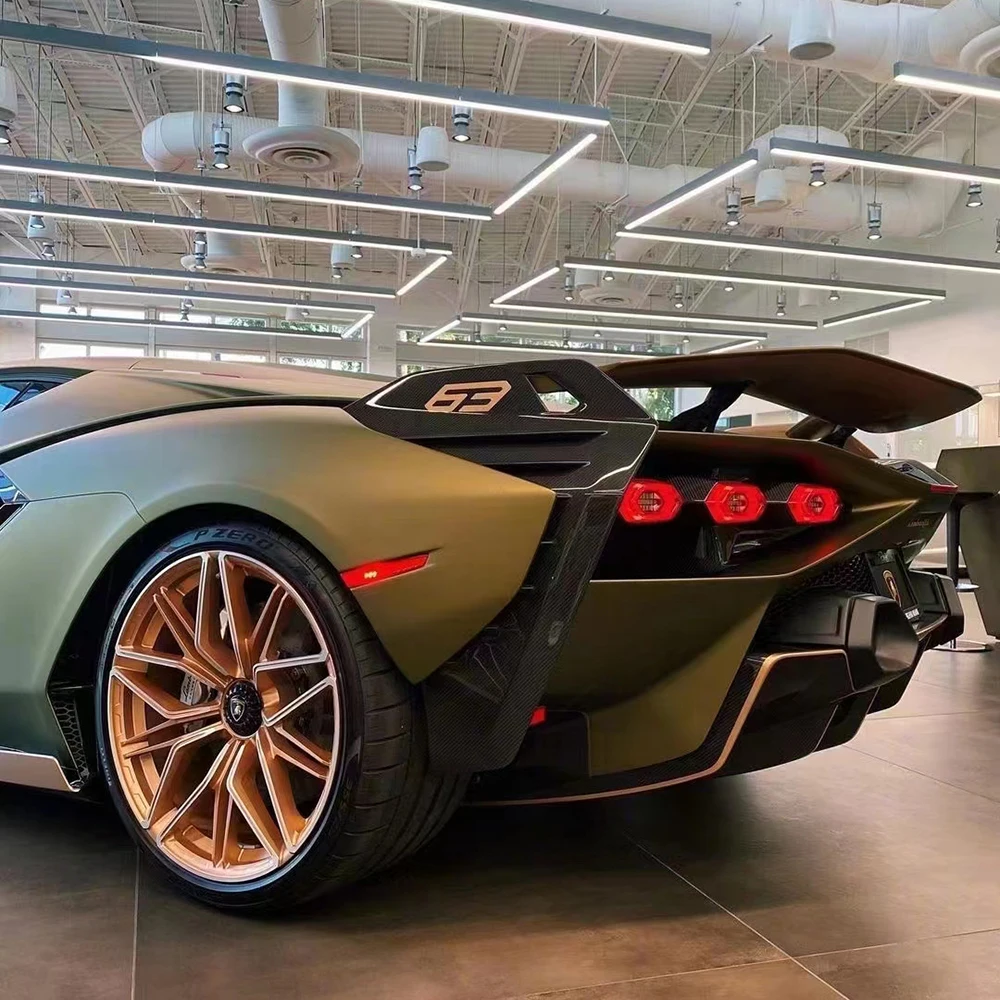 TSAUTOP Satin metal PET Matte Lightning Green Vinyl Car Wrap Vehicle Wraps