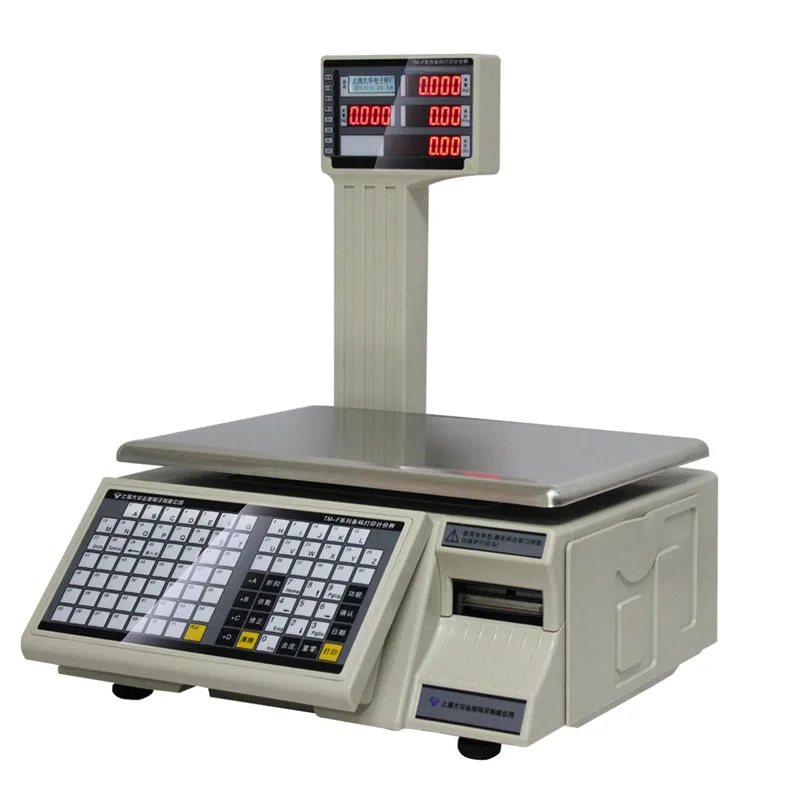 30 kg Barcode Label Printing Scale Price Supermarket Weighing Scale