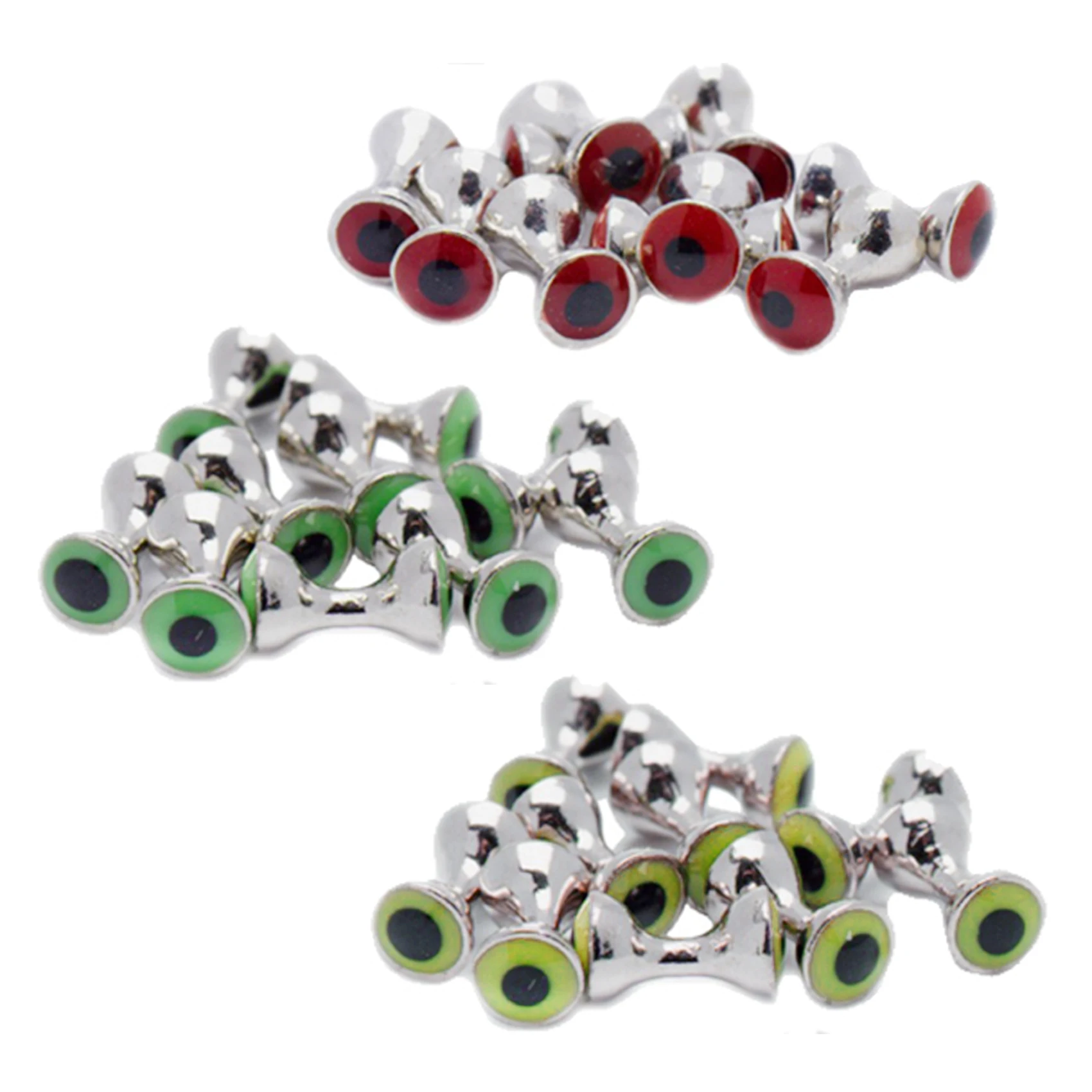 Tungsten Dumbbell With Eyes Tungsten Real Eyes Fly Tying Dumbbell Beads Fly Tying Material (B10)