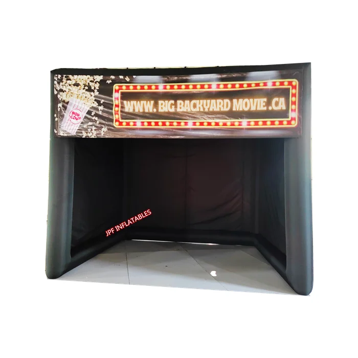 Backyard inflatable movie screen theater tent on sale, Inflatable cinema tent with white screen for rent