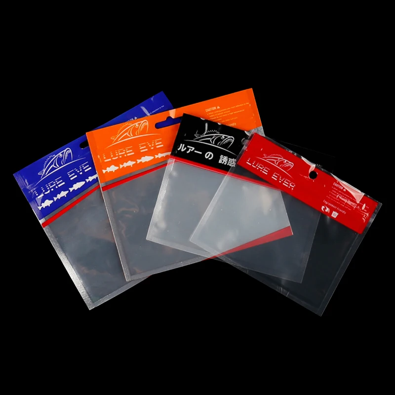 custom printed tackle zip lock fish bait worm bag with zipper bags for soft plastic fishing lure leaders printing logo
