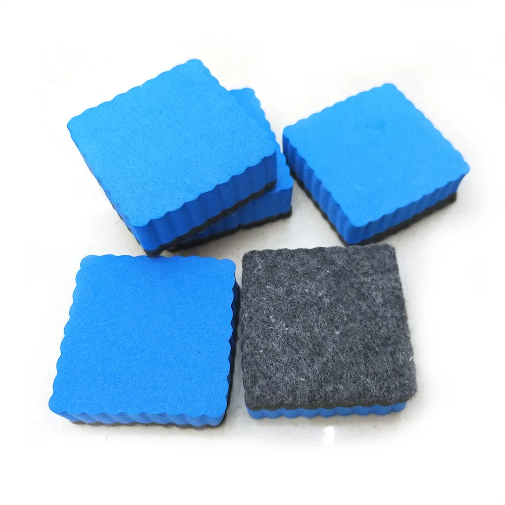 Manufacturers direct sales square wave EVA white board eraser felt cloth board eraser