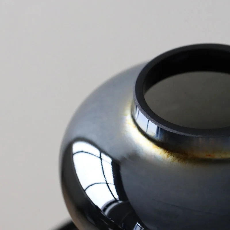 Light luxury marble flower vase and glass vase for home decoration