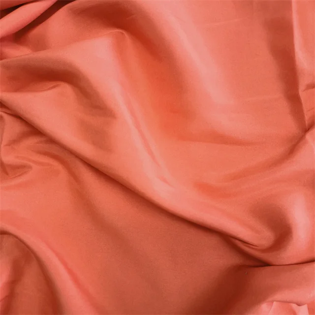 Wholesale Orange China Factory Brushed Fabric Solid Dyed Bright Color Microfiber Fabric for Bedding Set