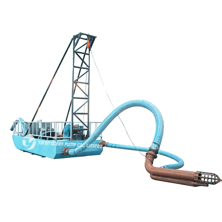 River Lake Lagoon Sand Sucker Pump Dredger Sand Mining Boat Sale With Diesel Engine Sand Pump Set Sale