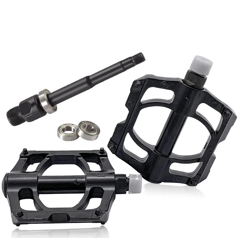 Factory price high quality 3 bearings Aluminum Alloy Pedals  Aluminum Mtb Parts  Non-slip Pedals With Reflective Strips.