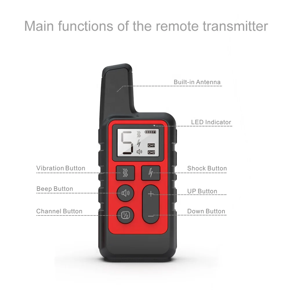 
500 Yard Range Electric Remote Dog Training Collar 