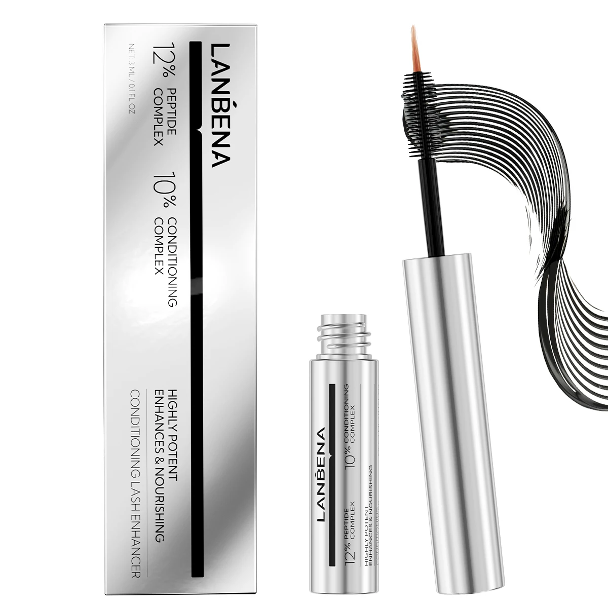 Lanbena Private label Wholesale Eyebrow Enhancer Natural Eyelash Growth Serum