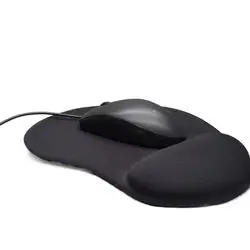 Customized Printing Batch Factory Direct Sale Hair Band Wrist Bracket Black Pc Mouse Pad