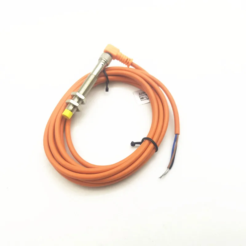 LM8-T Plug-in Proximity Sensor M8 Metal Inductive Approach Switch Distance 1mm/2mm Normally Open and Close 4 Cores with 2m cable