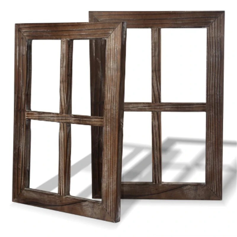 Custom High Quality Living Room Bathroom Decoration Wood Window Frame