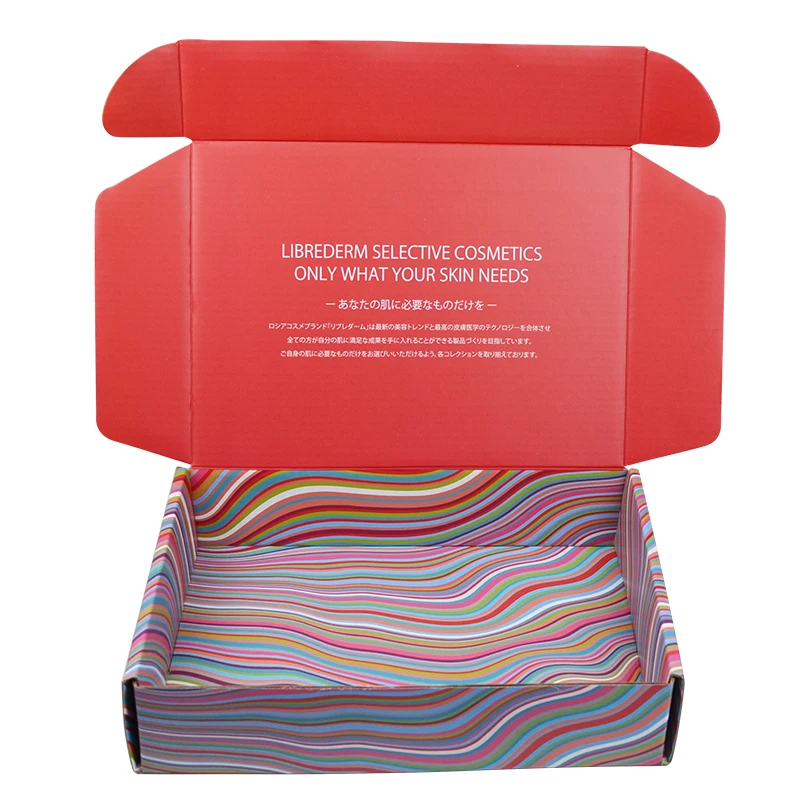 Бесплатный образец роскошная коробка для доставки логотипа на заказ подарочных поделок блестящего цвета