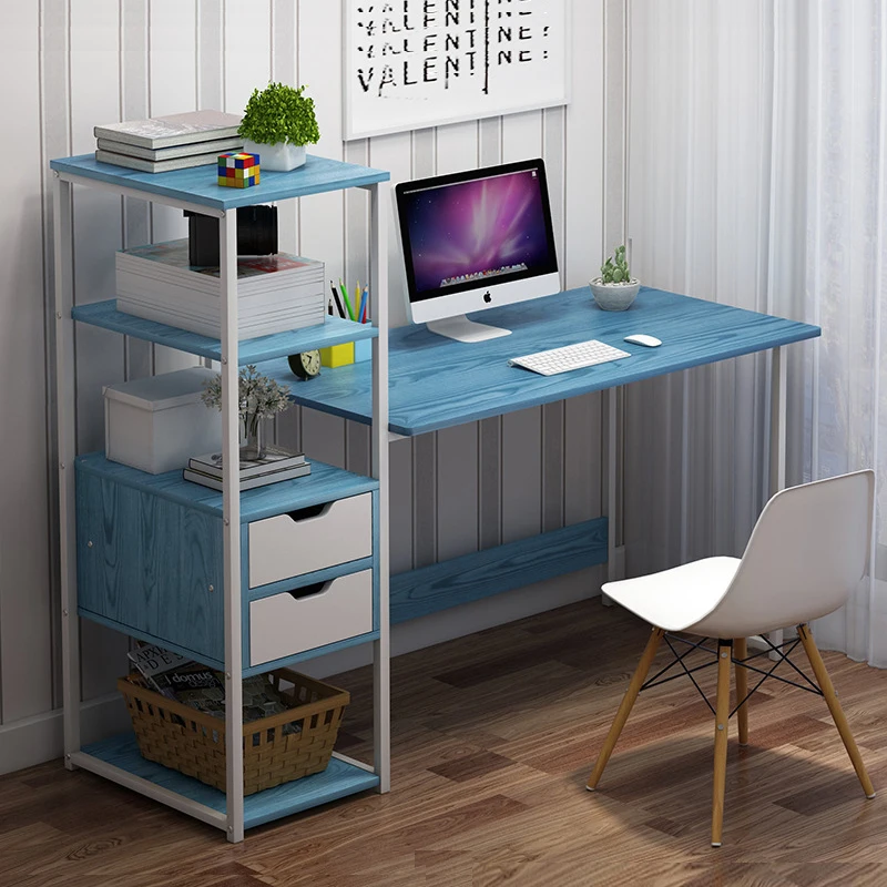 
Cheap corner study modern computer desks table with drawer shelf 
