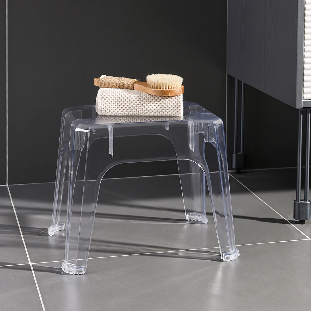 Cheap modern chinese stacking bathroom plastic step stool chair