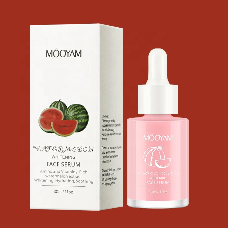 100% Natural Organic Skincare Fruit Extract Serum Lightiening Whitening Watermelon Strawberry Milk Face Serum