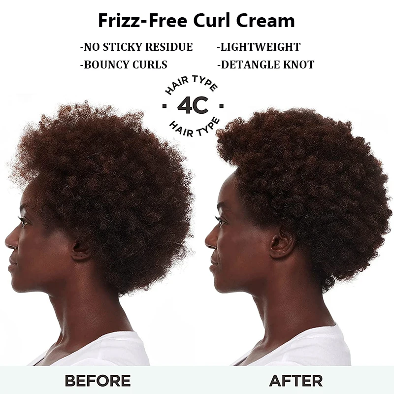 Free Sample Paraben Free Moisturizing Coconut Curling Cream For Natural Hair
