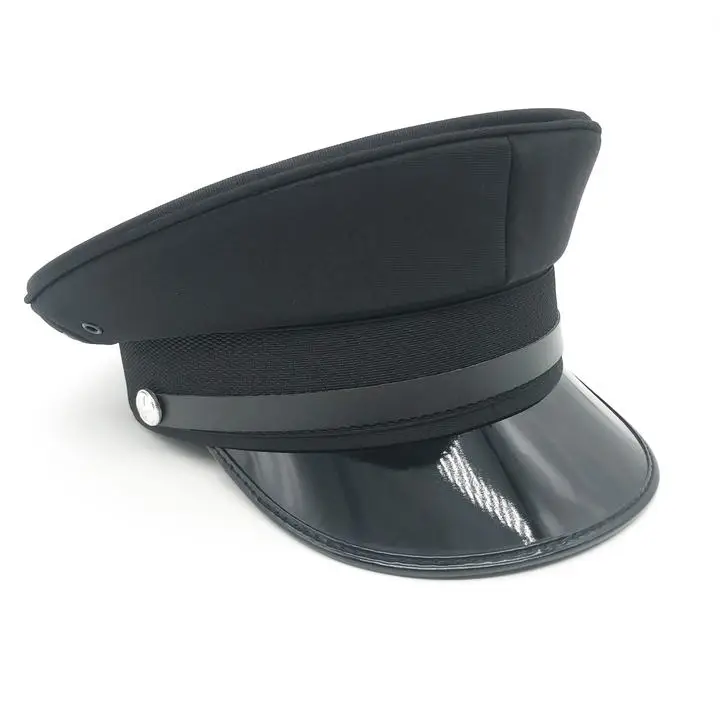 New black adult police hat police role-playing hat Halloween good-looking plot needs