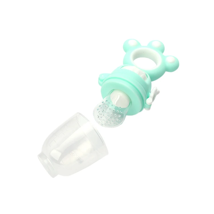 
100 % Bpa Free Food Grade Soother Silicone Nipple Pacifier Baby Fresh Fruit And Vegetable Feeder 