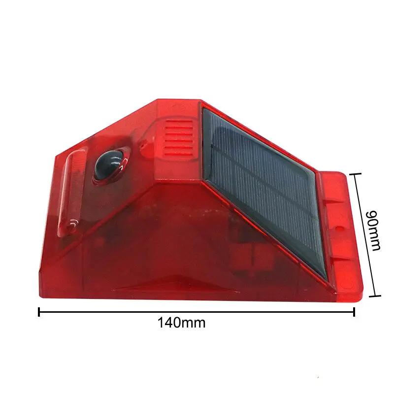 Upgrade Solar Alarm lamp With Remote Control Sound warning Strobe light