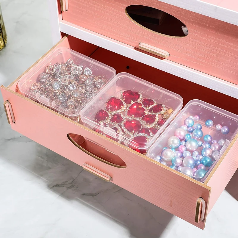 Dust Patch Storage Box Diamond Picture Seal Wholesale Transparent Plastic Storage Box