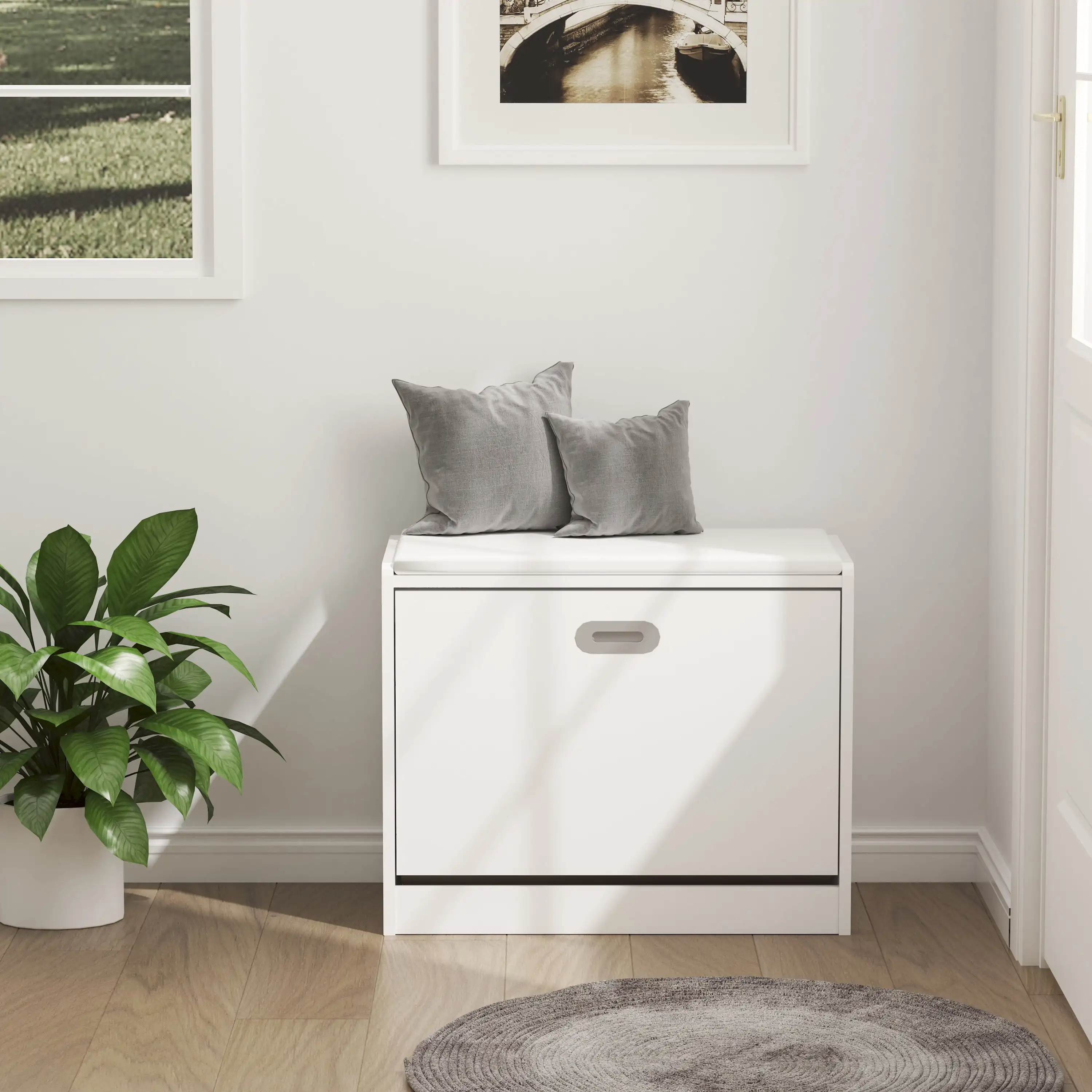 shoe rack storage cabinet with seat cushion for foyer closet entryway shoes cabinet shoe racks organize home furniture