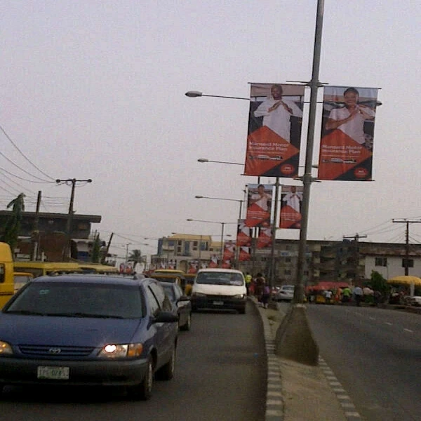 Two Sided Image Poster Street Pole Advertising Poster Fixer