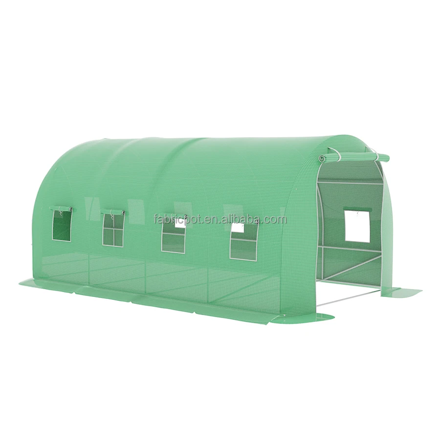 400x250x200 Small Greenhouse Waterproof UV Protect Wind Resistant Household Walk In Tunnel Portable Round Polytunnel Greenhouse