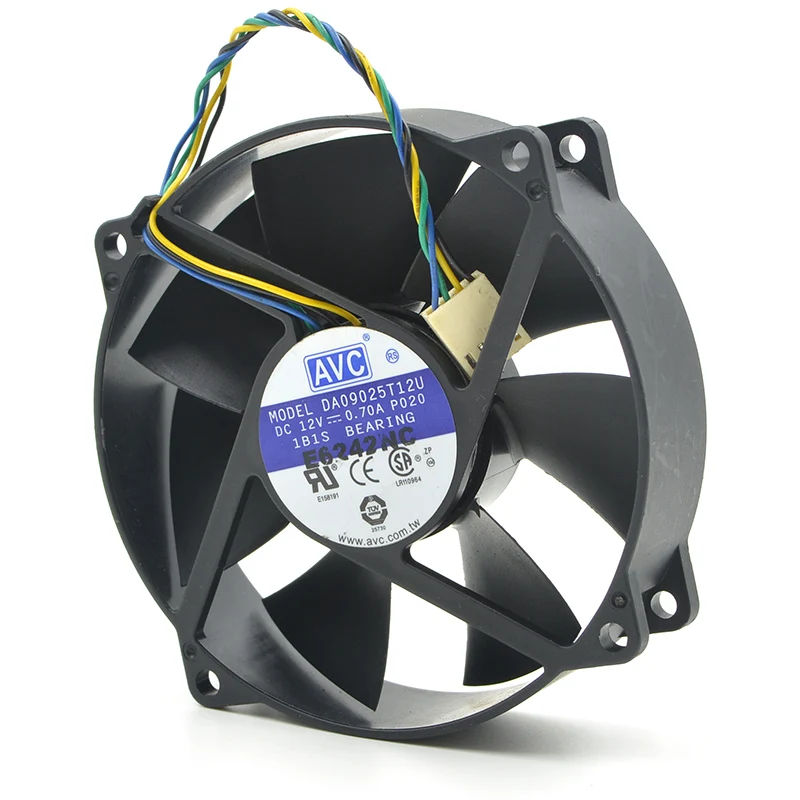 New AVC 9025 12V 0.40A DA09025T12U 9CM 4-wire PWM  temperature control CPU fan