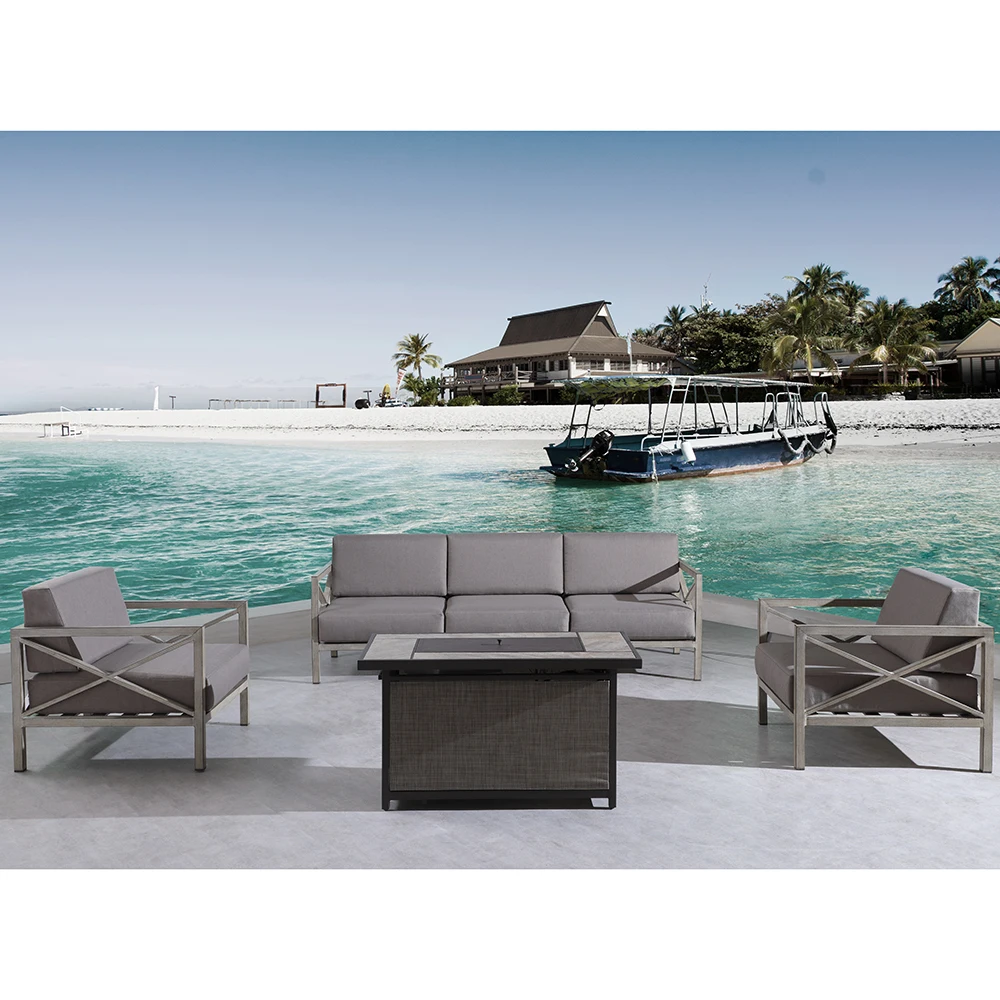 hot sell garden decoration outdoor furniture rectangle gas fire pit