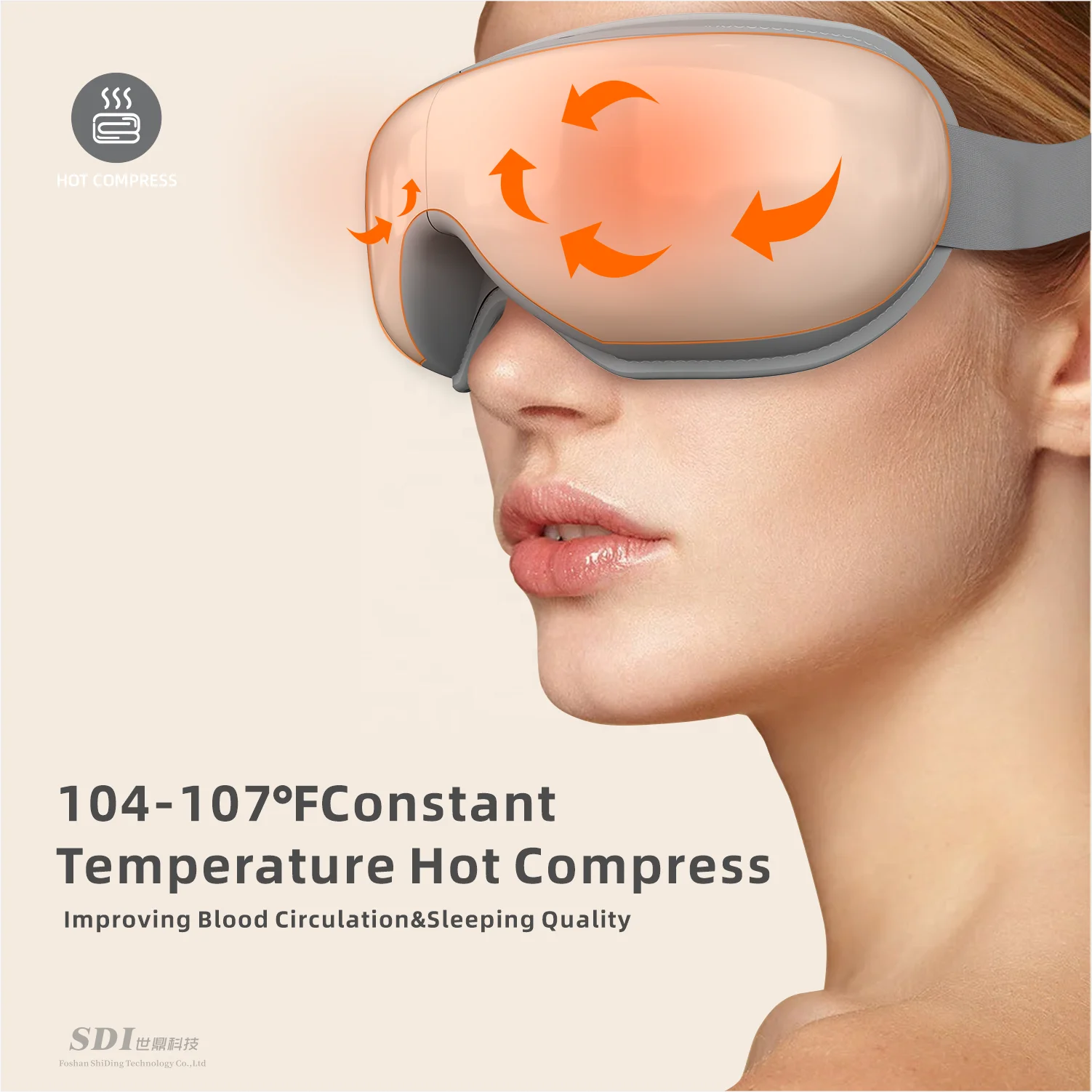 Eye Massager Top Sale  Eye Massager with Heat Compress Vibration Wireless Music Japanese and Korean Popular