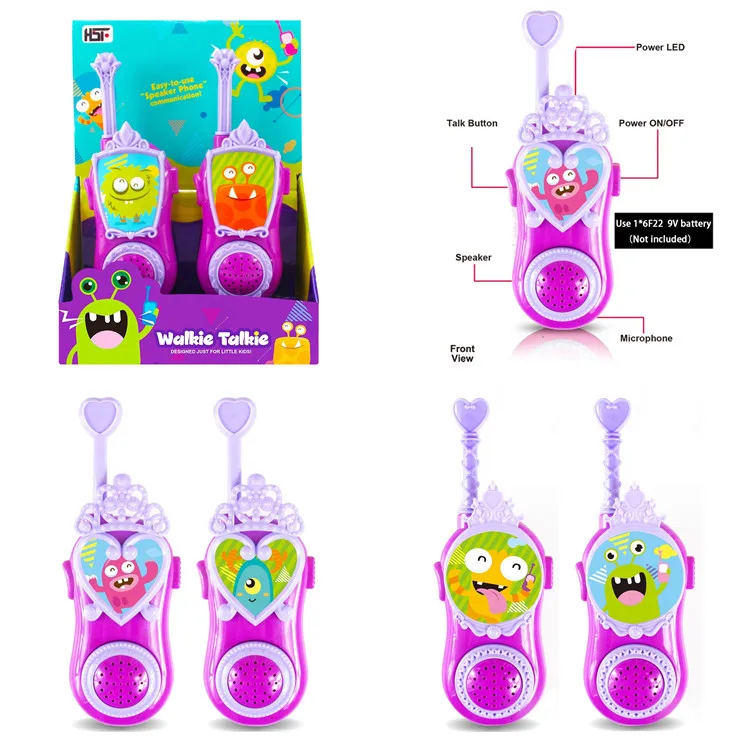 Plastic adventure play set kids toy walkie talkies portable