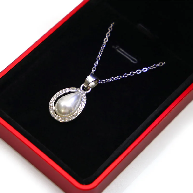 Factory spot wholesale price pendant led packaging box jewelry box led light jewelry ring box led