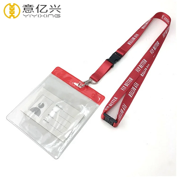 Custom Pantone Color Individual ID Lace Satin Lanyard With Logo