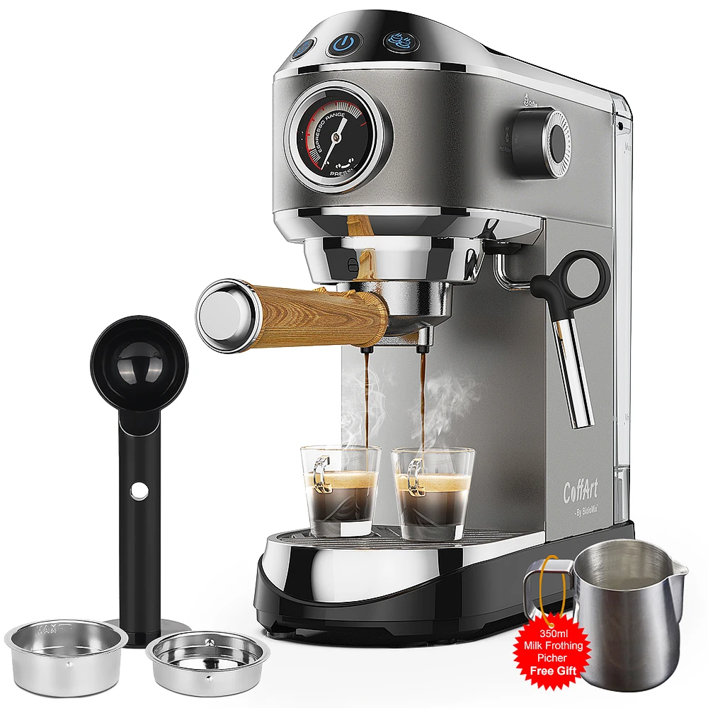 Best Espresso 3 in1 Coffee Machine Commercial Cappuccino Machine Arabic Home Use Coffee Makers Professional Touch Screen Display