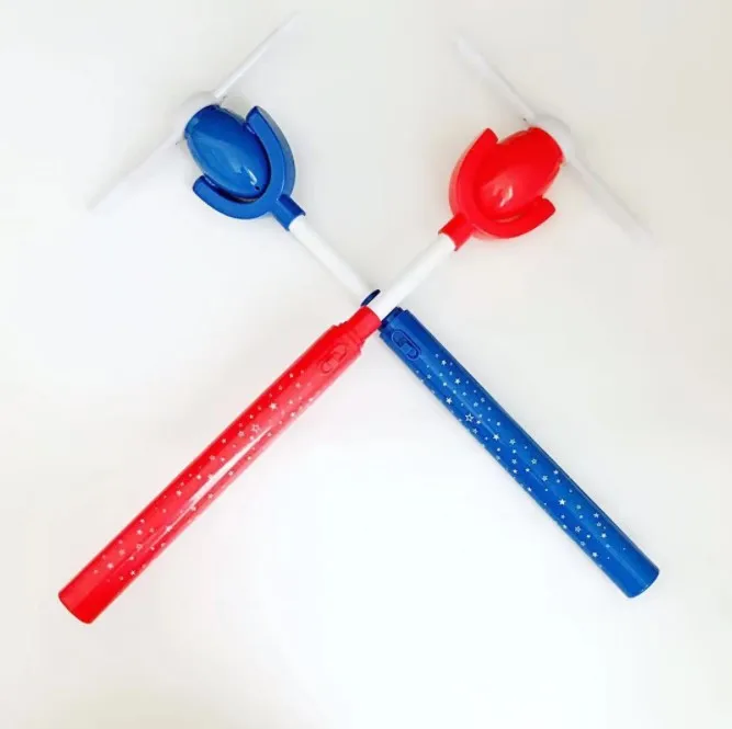 2022 Factory Sale Novelty Light Up Windmill Toy Small Windmills For Sale LED Flashing Windmill  Light Up Magic Wand Toy for Kids