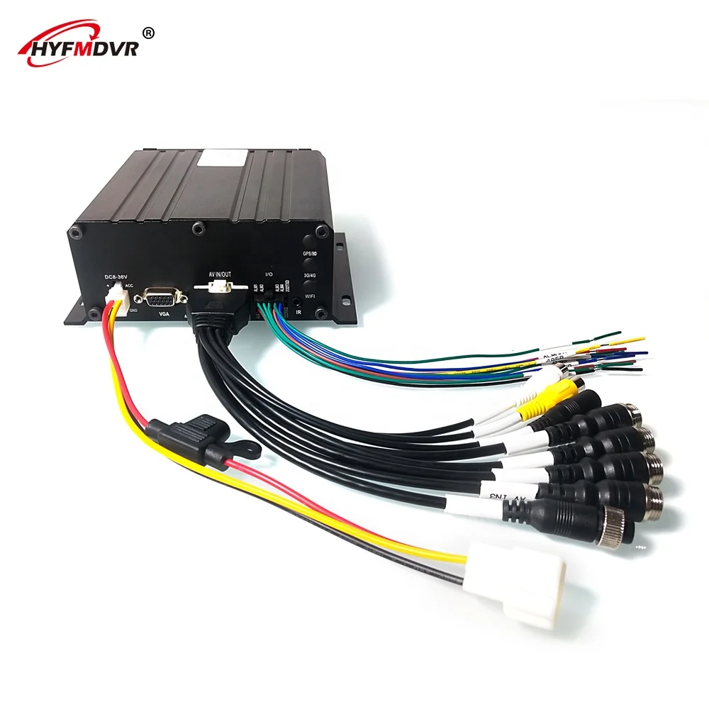 HYFMDVR Factory Direct 4 Channels 1080P AHD SDI Car DVR Car MDVR Car Monitoring Host Mobile DVR