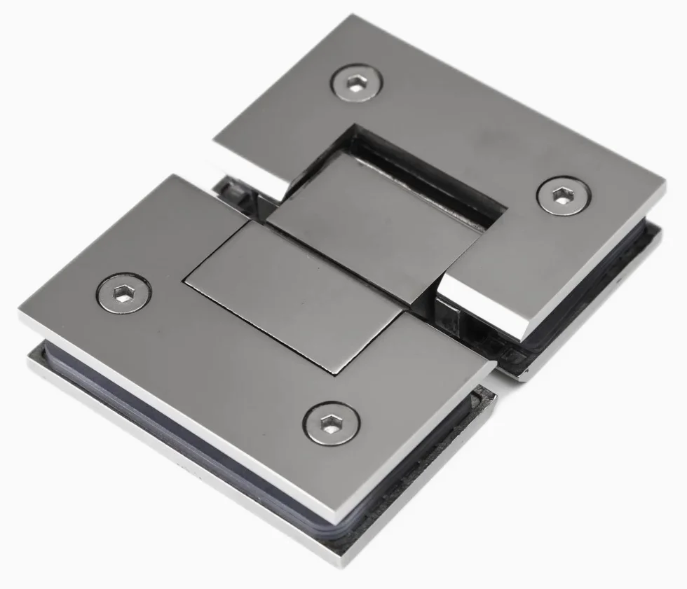 Stainless-Steel Adjustable Wall-Mount Glass-to-Glass 90 135 180 Degree Door Hinges