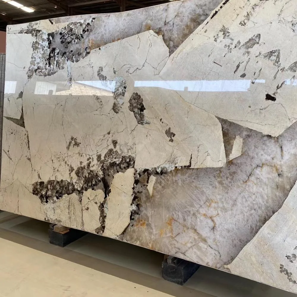 Pandora quartz stone Crystal yellow luxury quartz slab for floor wall tiles price