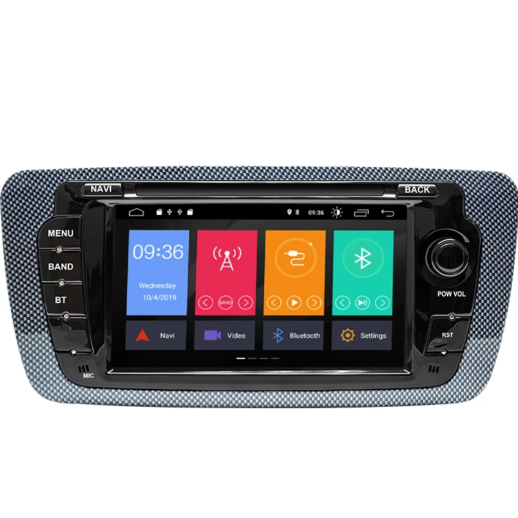 Android 12   Car Stereo Radio DVD Player GPS Navigation Touch Display 2Din Head Unit Supports WiFi Backup for SEAT Ibiza MK4//6J