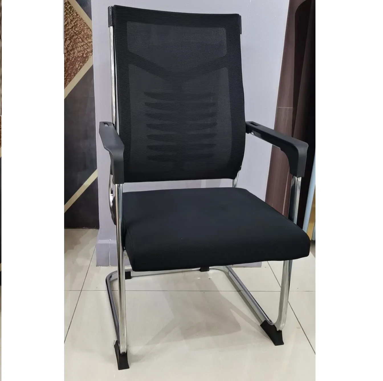 Middle back executive office chair fixed leg